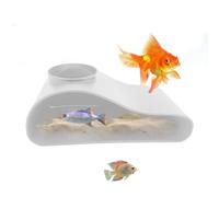 Fish Tank Cave,Fish Cave for Aquarium - Shrimp Shelter Rest Decorations Tunnel for Turtle Habitats Reptile Enclosures Pond Freshwater