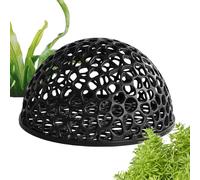 Fish Tank Cave, Fish Tank Hides, Hollow Hiding House Shrimp Shelter for Betta Freshwater Saltwater Breeding Resting Underwater Daily Home