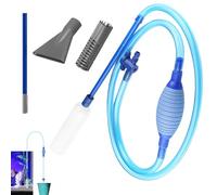 Fish Tank Cleaner,3 In 1 Fish Tank Syphon Pump Kit, 260cm Fish Tank Cleaning Kit With Air-Pressing Button Gravel Cleaner Fish Tank Vacuum Cleaner For Drain And Replace Water, Aquarium Gravel Cleaner