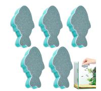 Fish Tank Cleaner - Multipurpose Aquatic Scrub Sponge, Contoured Easy Grip Scrubber for Algae Removal, Non-Scratch Cleaning Pad, Ideal for Shrimp Pond Saltwater Freshwater Workplace