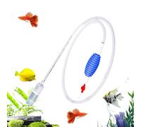 Fish Tank Cleaner, Siphon Aquarium Gravel Cleaner, 6.89 Feet Easy to Use Water Pump Compact Design, Cleaning Tools for Beginner, Shrimp, Guppy, Turtle and Reptile Pond