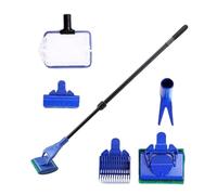 Fish Tank Cleaning Set - Removable Scrubbing Tools Kit, Heavy Duty Aquarium Maintenance Gear, Flexible Brush Cleaning Equipment, Safe Reptile and Betta Tank Cleaner, Efficient Wall and Glass Cleaner