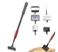 Fish Tank Cleaning Tools | Aquarium Clean Set | Algae Scraper, Sponge Pad, Fish Net, Cleaning Brush, Gravel Rake for Glass Tank Aquarium