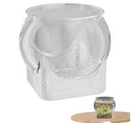 Fish Tank - Clear Aquarium Tank | Small Desktop Aquarium for Betta Fish | Central Property of Versatile Flower Vase, Ideal for Turtles, DEC