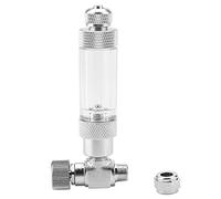 Pssopp Fish Tank CO2 Needle Check Valve Stainless Steel Aquarium System CO2 Regulator Aquarium CO2 Bubble Counter Aquarium DIY CO2 Generator Needle Valve(03#)
