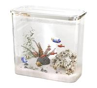 Fish Tank - Compact Aquarium, Desktop Aquarium, Portable Aquarium, Transparent Fish Tank Desktop Living Room Ecological Fight Fish Goldfish Tank Landscape Turtle Water Plant