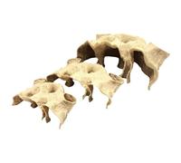 Fish Tank Decor, 3D Printed Natural Curve Under Gravel Tunnel Cave, Hideout Aquarium Decor for Corydora Catfish, Kuhli Loach and Pleco (S)