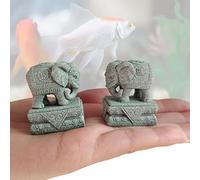 Fish Tank Decorations Aquarium Asian Foo Dogs Decoration Pet Betta Fish Rest Fish Tank Accessories FengShui Elephant Ornaments, S