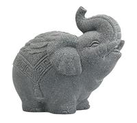 Fish Tank Decorations Aquarium Asian Foo Dogs Decoration Pet Betta Fish Rest Fish Tank Accessories FengShui Elephant Ornaments, E