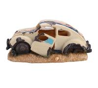 Fish Tank Decorations, Aquarium Cave Simulation Bubble Sedan Car Decorations Aquarium Ornaments Decor Accessory Fish Hideout For For Air Bubbler Pump, 6.3x3.1x2.8inch