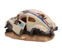 Fish Tank Decorations, Fish Hideout For Aquarium Aquarium Ornaments Decor Accessory Simulation Bubble Sedan Car Decorations Cave For Air Bubbler Pump, 6.3x3.1x2.8inch