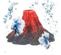 Fish Tank Decorations Volcano Decorative Sculpture