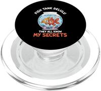 Fish Tank Delulu They All Know My Secrets Meme Tee PopSockets PopGrip for MagSafe