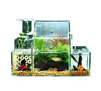 Fish Tank Desktop Creative Ecological Betta Fish Tank Ornamental Fish Tank Led Light Filter Pump Home Office Fish Tank Decoration Aquarium