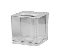 Fish Tank Desktop Creative Fish Tank Living Room Small Goldfish Fighting Fish Tank Free Water Change Office Decoration Ornamental Fish Tank Goldfish Tank (Color : White)
