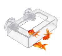 Fish Tank Feeder - Acrylic Fixed Food Dispenser, Wide Area Feeding Tool, Durable Aquarium Fish Feeder, Adjustable Floating Holder | Convenient Automatic Solution For Fodder Or