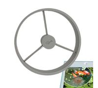 Fish Tank Feeding Ring Floating Food Guard for Aquarium Fish Feeding Control | Transparent Suction Cup Feed Zone Circle Prevents Food Spread Clean Water Aquarium Accessory 2.56x0.79 in