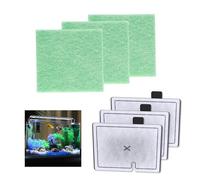 Fish Tank Filter Cartridges Compatible with Interpet Internal Cartridge Filter CF1, 6 Pack CF1 Filter Service Pack 3 Month Fish Tank Filter Cartridges for Aquarium (3Filter Cartridges and 3 Pads)
