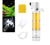 Fish tank filter, ultimate water tank filter, aquarium three in one water tank sponge filter, filtration, circulation, multifunctional siphon function(25W)