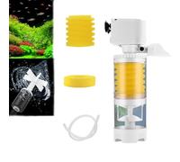 Fish tank filter, ultimate water tank filter, aquarium three in one water tank sponge filter, filtration, circulation, multifunctional siphon function(10W)