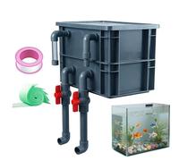 Fish Tank Filtration Circulation System - Silent Drip Box Design, Top Purification Rack | Multi Tiered Filter Accessory Aquarium Water Quality Maintenance Gear For Saltwater