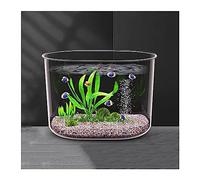 Fish Tank Fish Tank Drop-proof Acrylic Material Transparent Small and Medium-sized Home Aquarium Goldfish Turtle(Small)