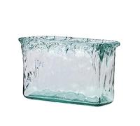 Fish Tank Fish Tank Rectangular Glass Aquarium Irregular Ecological Desktop Transparent Ornaments Water Ripples