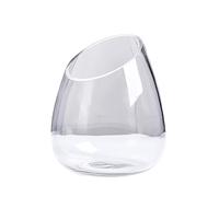 Fish Tank Fish Tank Thickened Transparent Glass Round Sloping Mouth Turtle Small Living Room Household Desktop(Small)
