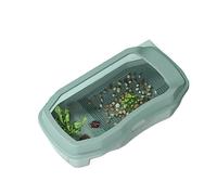 Fish Tank Fish Tank Turtle with Sun Deck can Breed Aquatic Plants Small Box Large Home Pet Feeding to Prevent Escape(Small)