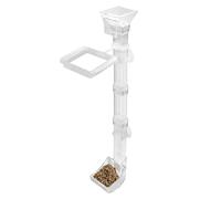 Fish Tank Food Dispenser - Anti-Scatter Feeding Tray and Tube for Aquarium, Pond, Shrimp, Free Feeding Accessories - Indoor Outdoor Men