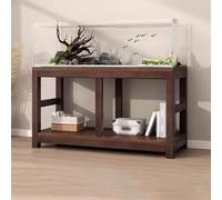 Fish Tank Holder,20 30 40 55 70 Gallon Long Aquarium Stand - Reptile Breeder Turtle Terrarium Stand Rack - 70cm Tall Aquarium Stand Furniture/Double Fish Tank Stand with Shelf(39.3x13.7x27.