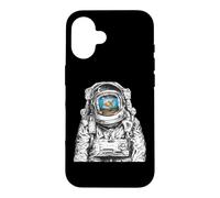 Fish Tank in Spacesuit Astronaut Goldfish Space Graphic Case for iPhone 16