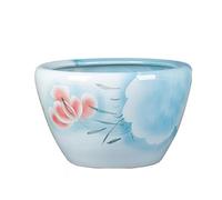 Fish Tank Large Tank Fish Tank Large Water Tank Ceramic Balcony Water Lily Lotus Tank Fish Tank Outdoor Courtyard Garden Glass Fish Tank(41cm)