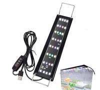 Fish Tank LED Light - Full Spectrum Aquarium Lighting - Aesthetic Fish Tank Decoration Lamp for Desktop Dorm Living Room Den Kids Room
