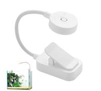 Fish Tank Light Clip On - 2AAA Adjustable Aquarium Lamp, Rotatable Bedside Light | Stepless Dimming Small Portable Lamp, 3 Lighting Modes, 360Degree Rotation Desk Reading Night Lamps for Home Study