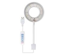 Fish Tank Light - Usb Aquarium Light Bar, 8w Adjustable Plant Grow Lamp | Full Spectrum White Blue Green Red Lighting for 3-8mm Glass Tanks, Colour Enhancing Display