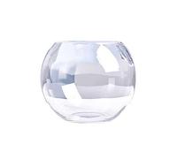 Fish Tank Office Small Fish Tank Thickened Transparent Glass Turtle Living Room Home Desktop Round Goldfish(001)