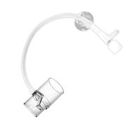 Fish Tank Oxygenator, Fishtank Filter, Adjustable Water Flow PVC Build Easy Install Versatile Flexible Compact, Aerator System for Outlet Pond Home Hydroponics, 7.87 Inches, Transparent