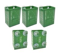 Fish Tank Plant Holder - 5-Piece Floating Decorative, Live Aquatic Plant Holder for Hydroponic and Aquaponic Growing, Betta Tanks, Water Gardens, Aquarium, Gardening Cultivation