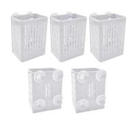 Fish Tank Plant Holder - 5-Piece Floating Decorative, Live Aquatic Plant Holder for Hydroponic and Aquaponic Growing, Betta Tanks, Water Gardens, Aquarium, Gardening Cultivation