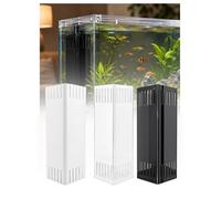 Fish Tank Pump Guard Sand Barrier，5 mm Acrylic Aquarium Divider Plate，In-Tank Fish Tank Pump Cover， Hide filter intake in fish tank(Black,27x13x80cm)