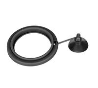 Fish Tank Ring Feeder Plastic Floating Food Circle with Strong Suction Cup for Aquarium Feeding Flake Foods Stop Food Spreading Keep Water Clean Durable Material (Black)