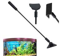 Fish Tank Scraper, Fish Tank Glass Cleaner, Aquarium Cleaning Set With Algae Scraper, 33x5x3cm, Extra-Long Handle, Durable And Rust-Resistant