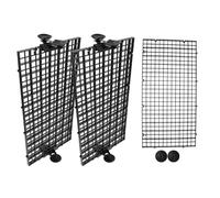 Fish Tank Separator 3Pcs Fish Divider 30x15cm Black Fish Tank Divider Isolation Board 10 Suction Cups Aquarium Separators