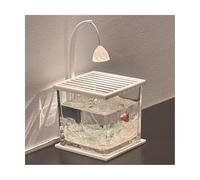 fish tank Small Fish Tank Aquarium Betta Shrimp Glass Tank for Home Desktop Office Pet Fish Starter (Rectangular,Square) fish aquarium