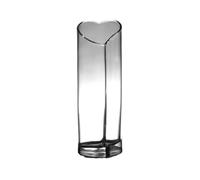 Fish Tank Small Glass Goldfish Aquarium Desktop Mini Aquarium Romantic Creative Heart-shaped(10 * 30cm)