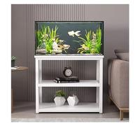 Fish Tank Stand, 5 10 20 Gallon Fish Tank Stand Breeder Tank Stands Holder, Black White Heavy Duty 2 Layer Reptile Tank Table For Home Office Living Room, 70cm Tall (Color : #5, Size : (LxWx