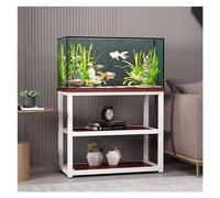 Fish Tank Stand, 5 10 20 Gallon Fish Tank Stand Breeder Tank Stands Holder, Black White Heavy Duty 2 Layer Reptile Tank Table For Home Office Living Room, 70cm Tall (Color : #7, Size : (LxWx