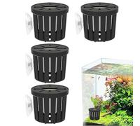 Fish Tank Stand - Breathable Scenery Hanger, Four Piece Rimmed Flora Rack, Submerged Root Container Box | Decorative Vegetation Display For Christmas Housewarming Birthday Indoor Desktop Office