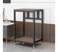 Fish Tank Stand - Solid Wood Double Layer Frame for Reptile Breeder Tank and Terrarium Rack for Home and Office